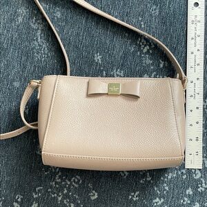 Kate Spade Cream/Tan Leather Crossbody Bag